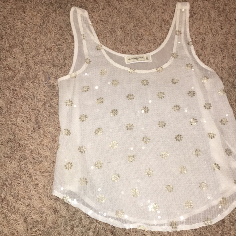 Abercrombie & Fitch Sequin Crop Top